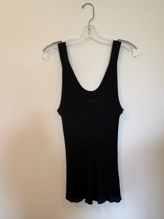 Part Two Black Ribbed Knit Tank – Size XL - Picture 1 of 4